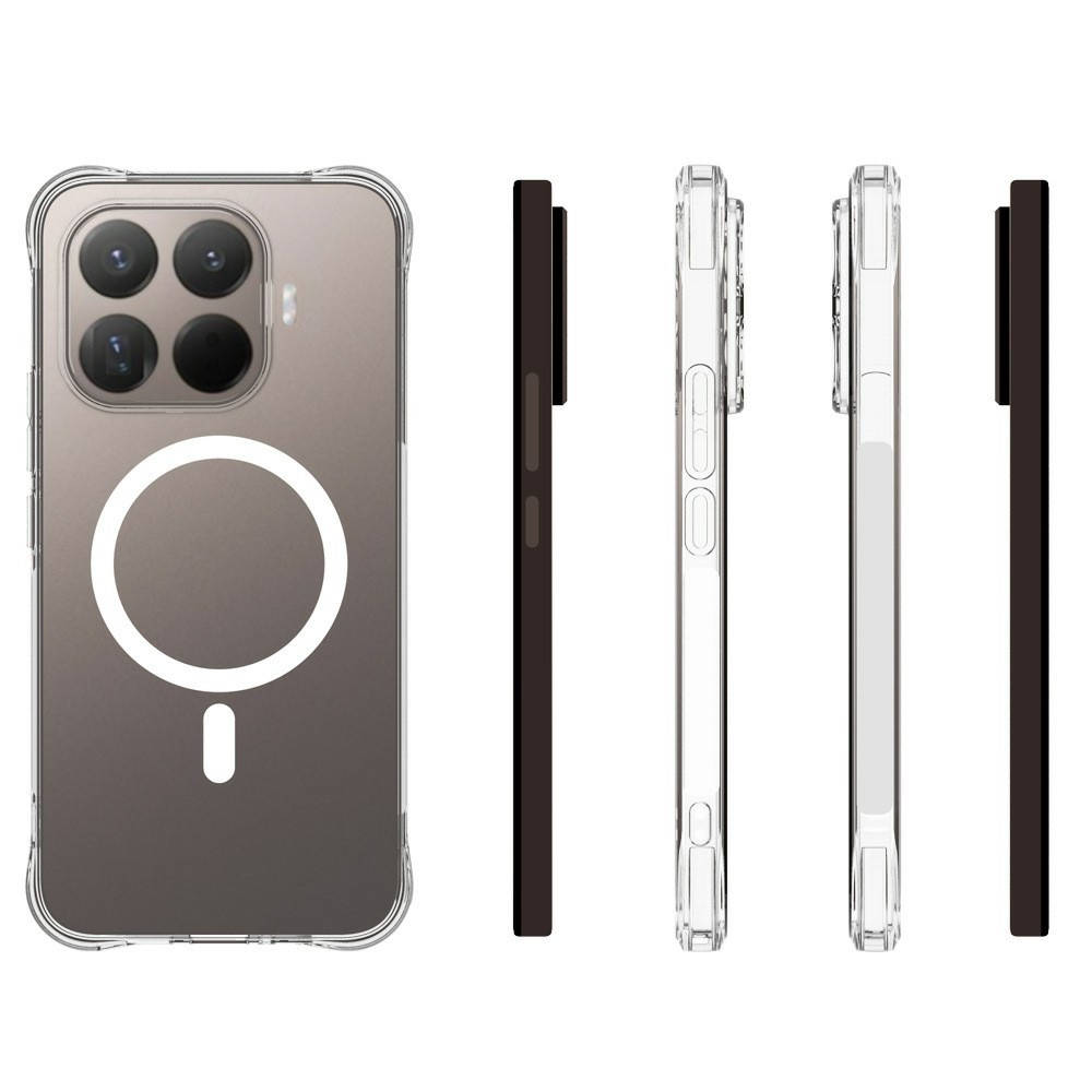 Průhledný gelový obal s MagSafe na Xiaomi 17T Pro s vyztuženými rohy