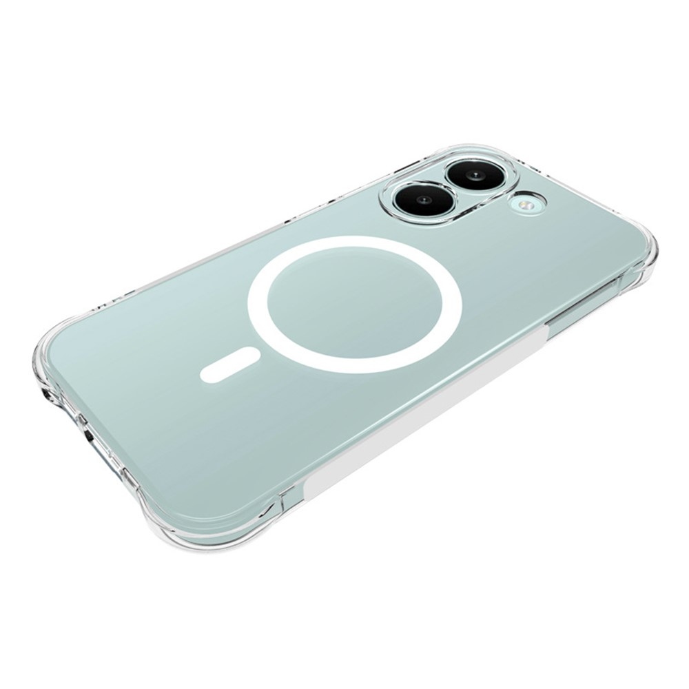 Průhledný gelový obal s MagSafe na Xiaomi Poco X8 Pro 5G s vyztuženými rohy