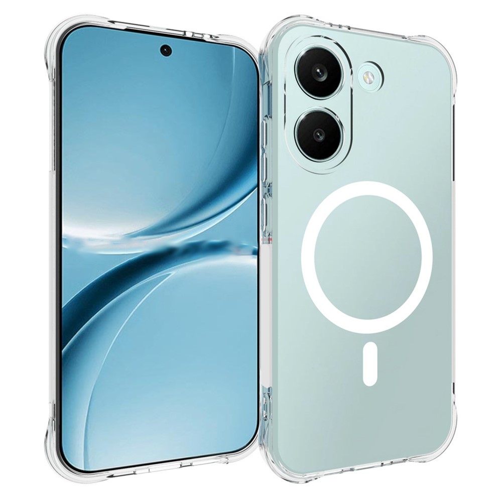 Průhledný gelový obal s MagSafe na Xiaomi Poco X8 Pro 5G s vyztuženými rohy