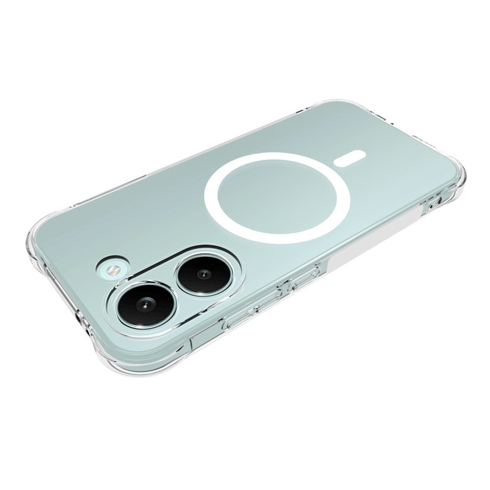 Průhledný gelový obal s MagSafe na Xiaomi Poco X8 Pro 5G s vyztuženými rohy