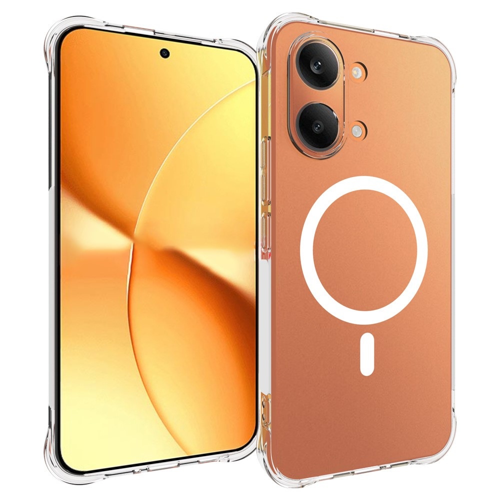 Průhledný gelový obal s MagSafe na Xiaomi Poco X8 Pro Max 5G s vyztuženými rohy