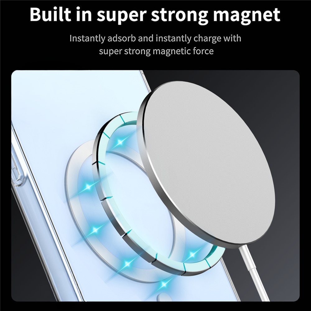 Průhledný gelový obal s pevnými zády s MagSafe na Samsung Galaxy S26 FE/S25 FE s vyztuženými rohy