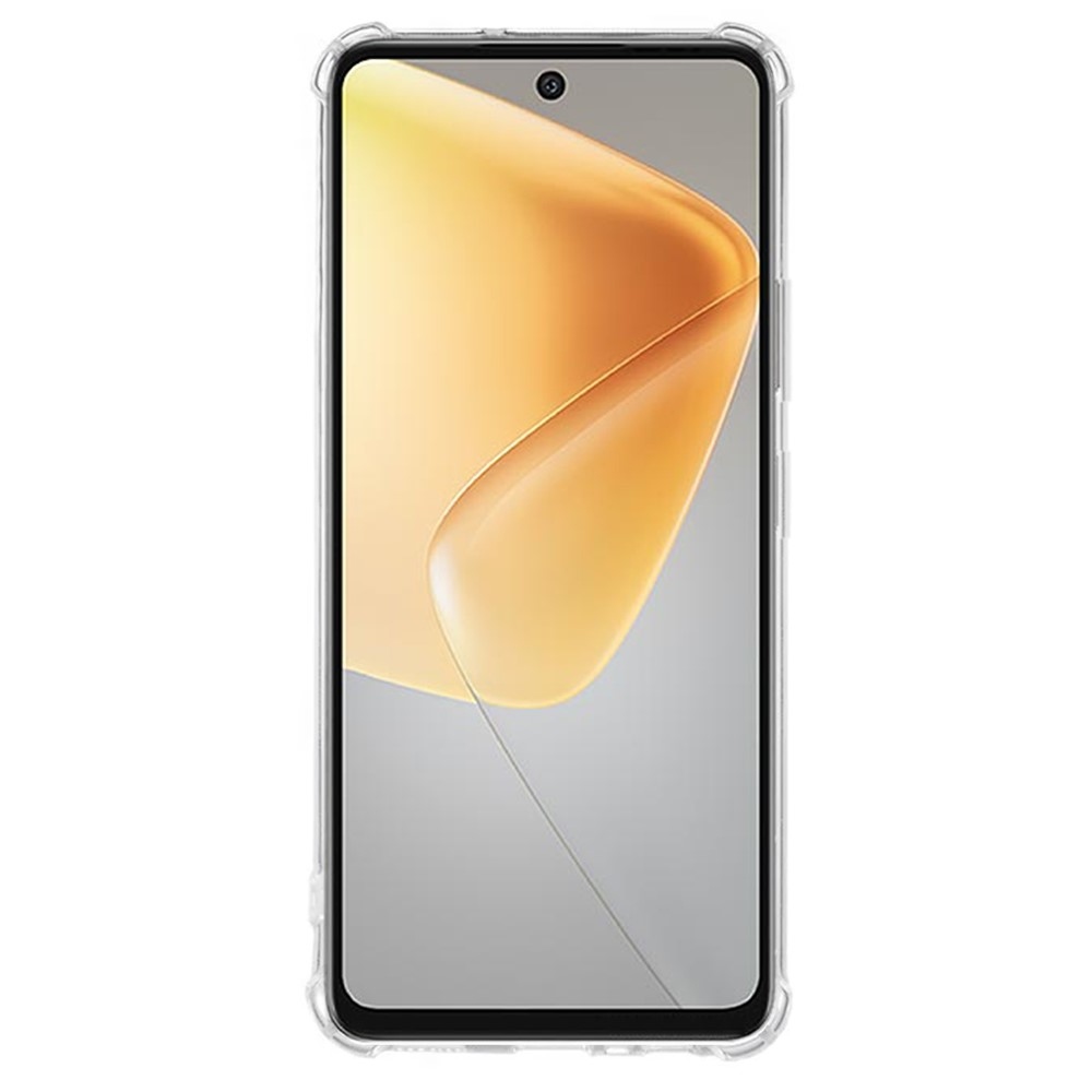 Průhledný gelový obal s vyztuženými rohy na Infinix Hot 50 Pro