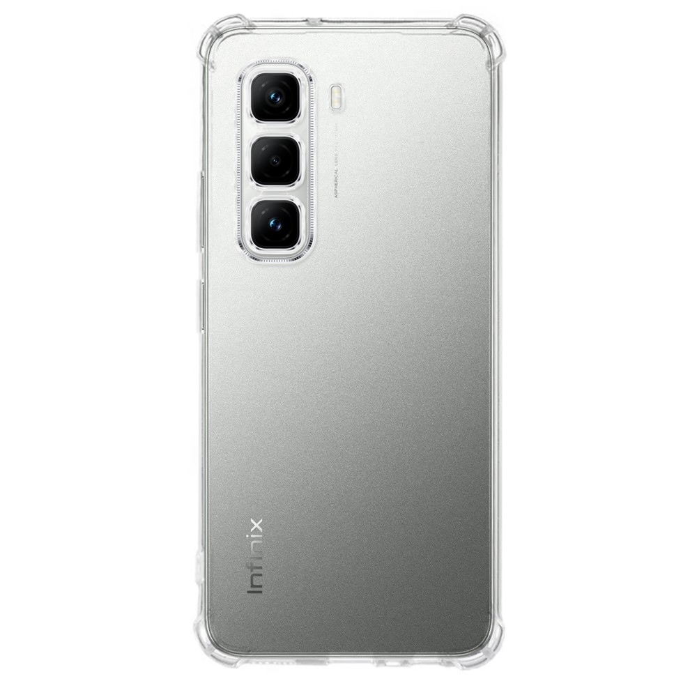 Průhledný gelový obal s vyztuženými rohy na Infinix Hot 50 Pro