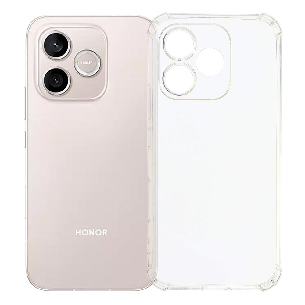 Průhledný gelový obal s vyztuženými rohy na mobil Honor 600 Lite 5G