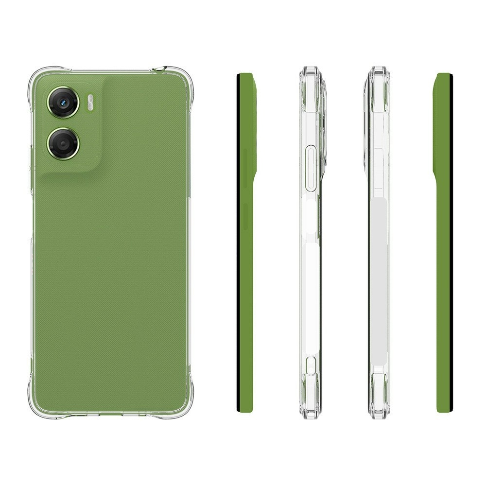 Průhledný gelový obal s vyztuženými rohy na mobil Motorola Moto G06/G06 Power