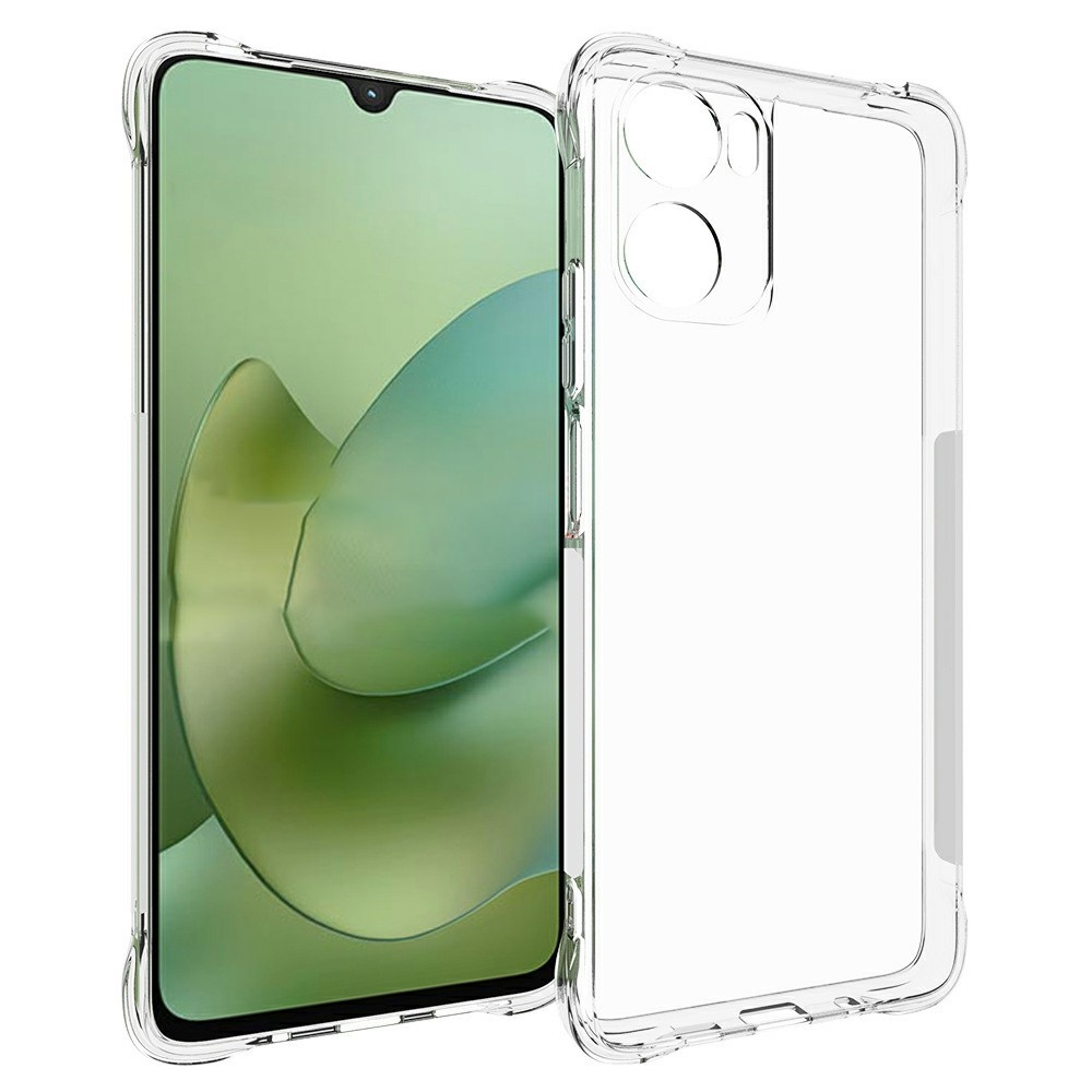 Průhledný gelový obal s vyztuženými rohy na mobil Motorola Moto G06/G06 Power