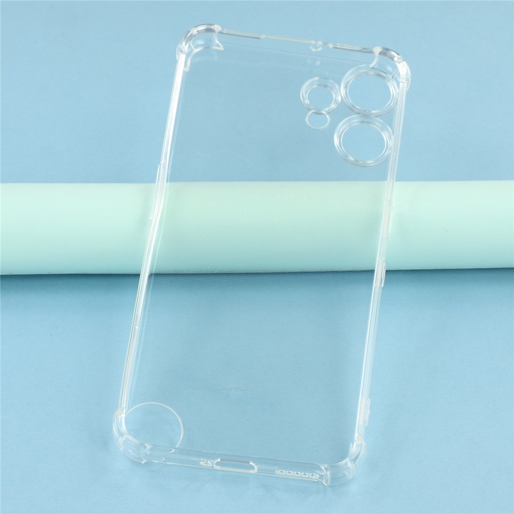 Průhledný gelový obal s vyztuženými rohy na mobil Nothing CMF Phone 2 Pro - průhledný