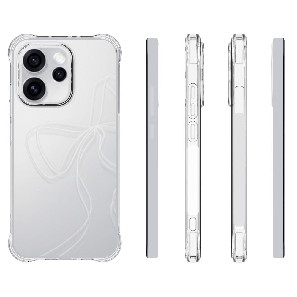 Průhledný gelový obal s vyztuženými rohy na mobil Oppo Reno 15 Pro 5G