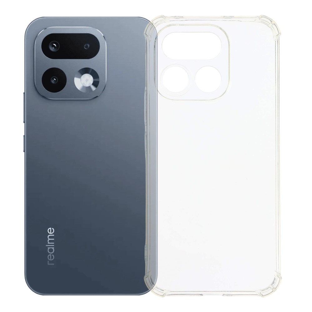 Průhledný gelový obal s vyztuženými rohy na mobil Realme 16 Pro 5G