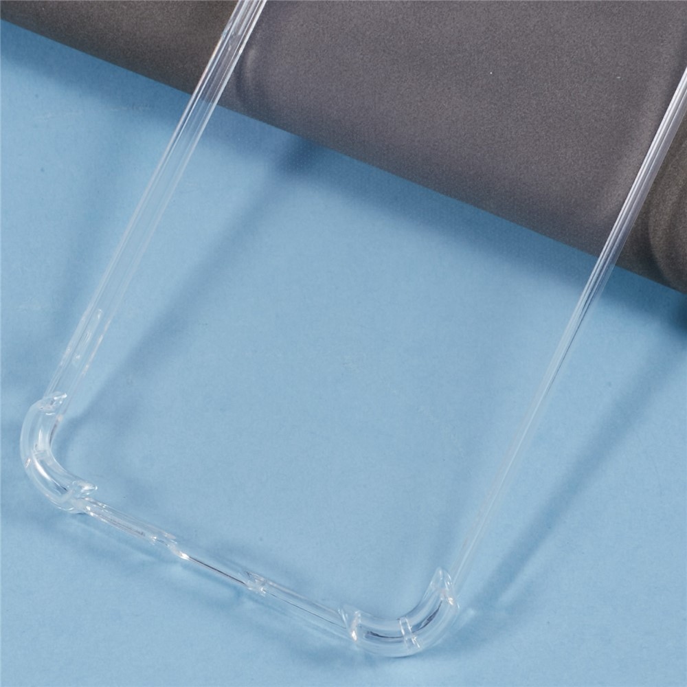 Průhledný gelový obal s vyztuženými rohy na mobil Samsung Galaxy A37 5G - průhledný