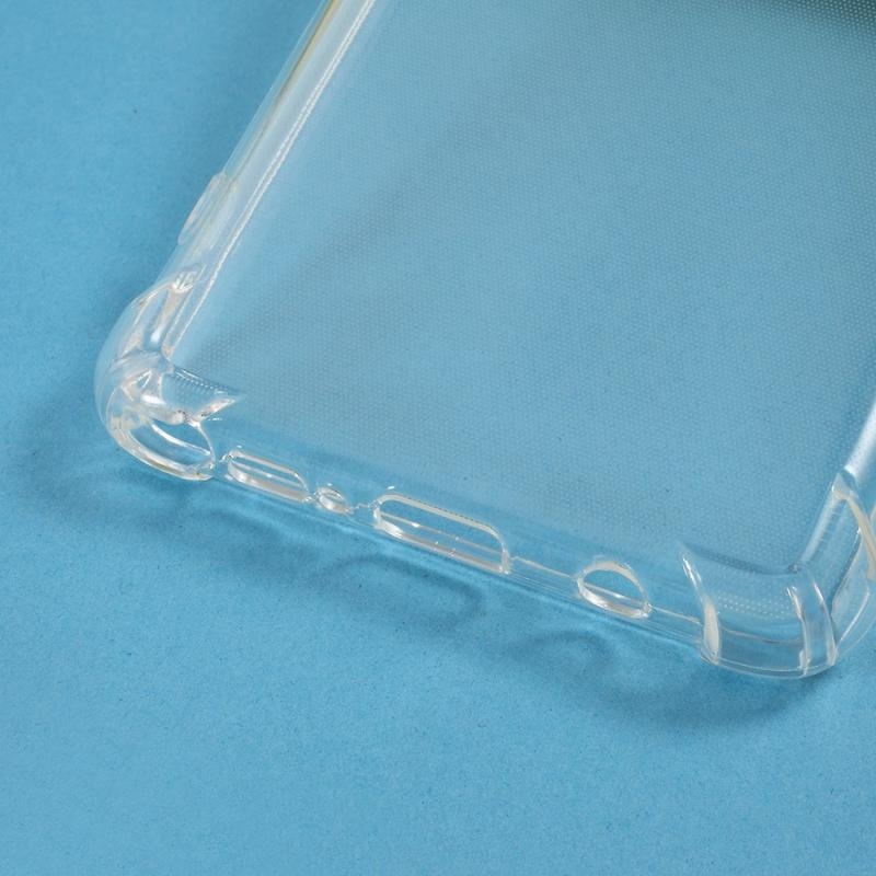 Průhledný gelový obal s vyztuženými rohy na mobil Samsung Galaxy Note 10 Lite - průhledný