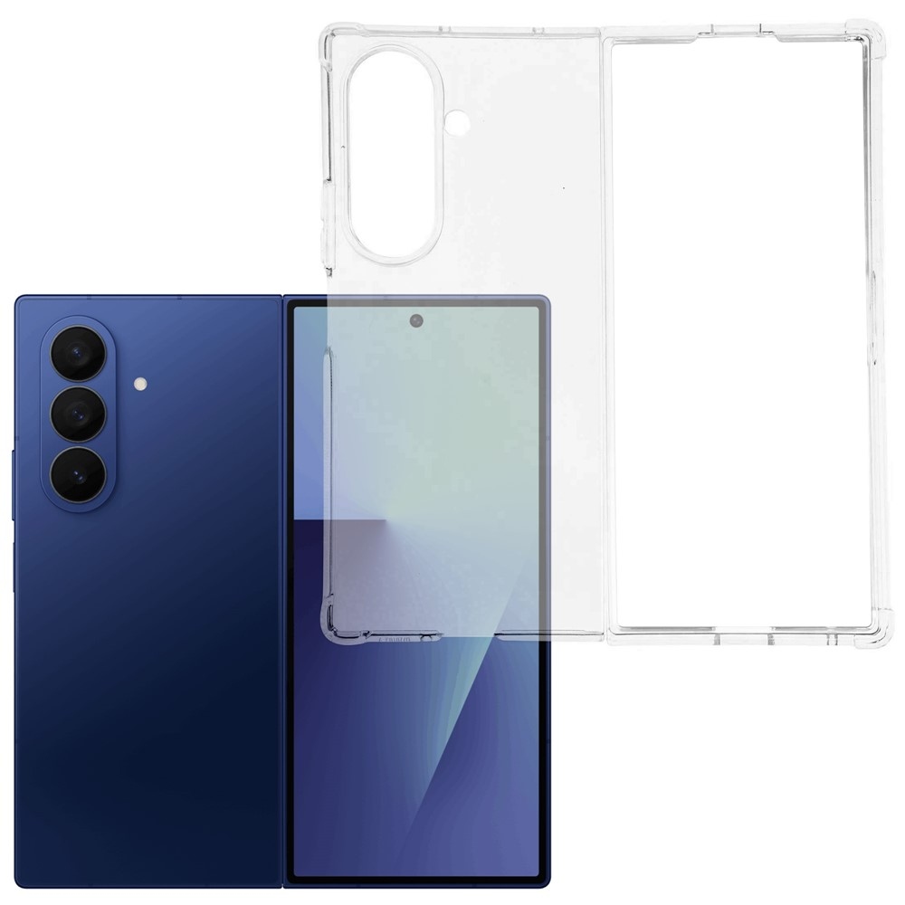 Průhledný gelový obal s vyztuženými rohy na mobil Samsung Galaxy Z Fold8 Ultra 5G - průhledný