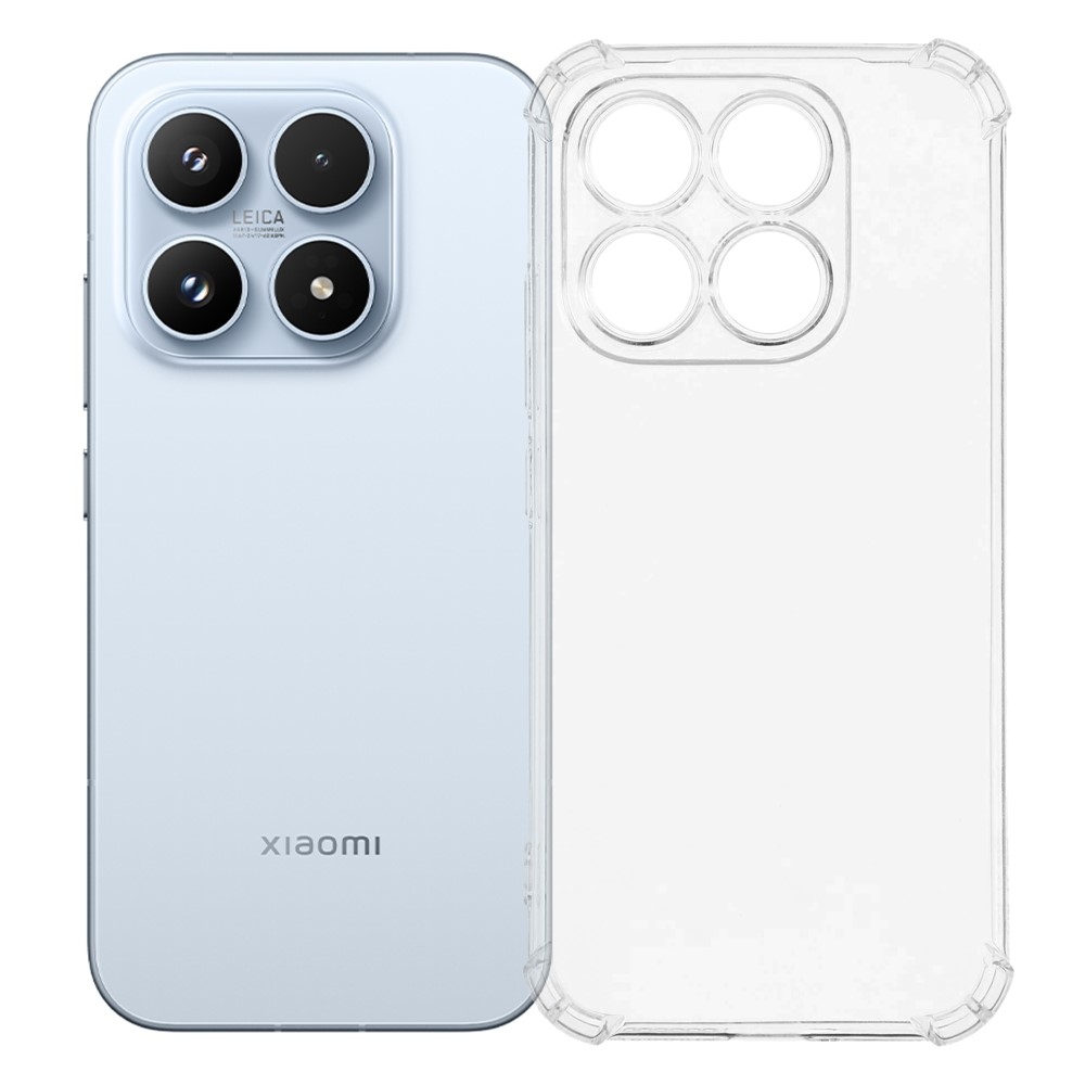 Průhledný gelový obal s vyztuženými rohy na mobil Xiaomi 17