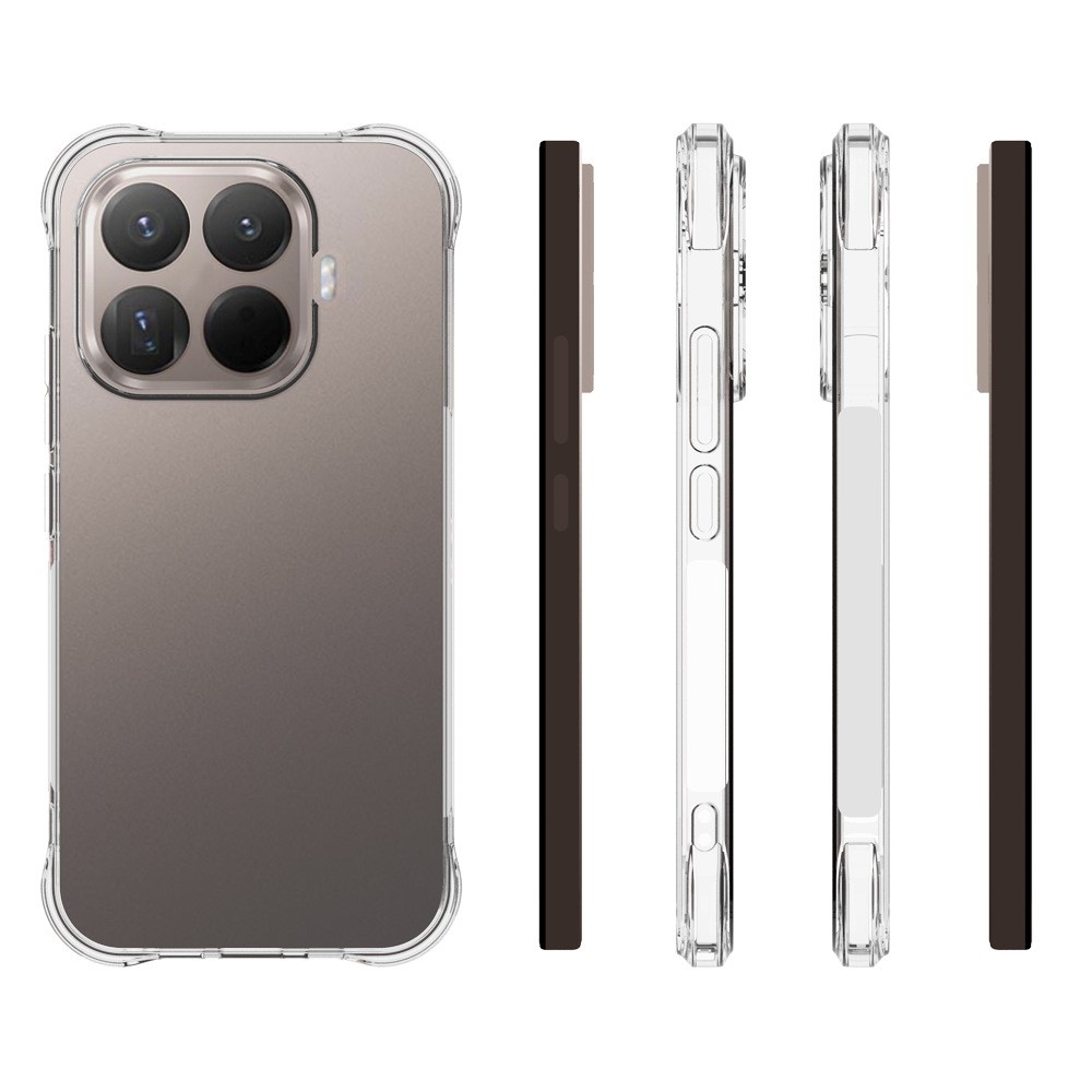 Průhledný gelový obal s vyztuženými rohy na mobil Xiaomi 17T