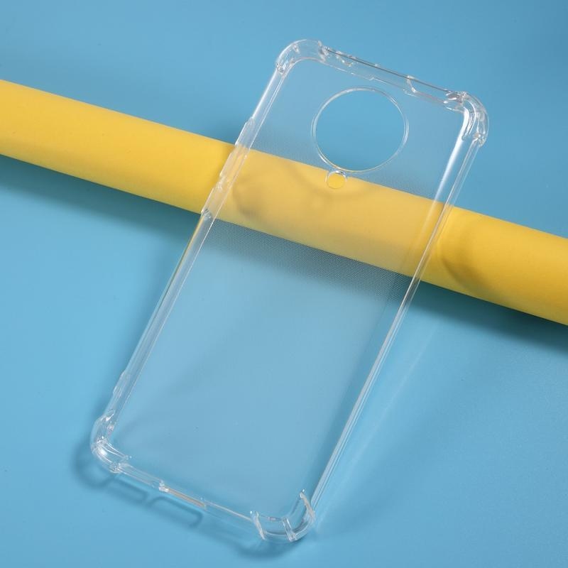 Průhledný gelový obal s vyztuženými rohy na mobil Xiaomi Poco F2 Pro