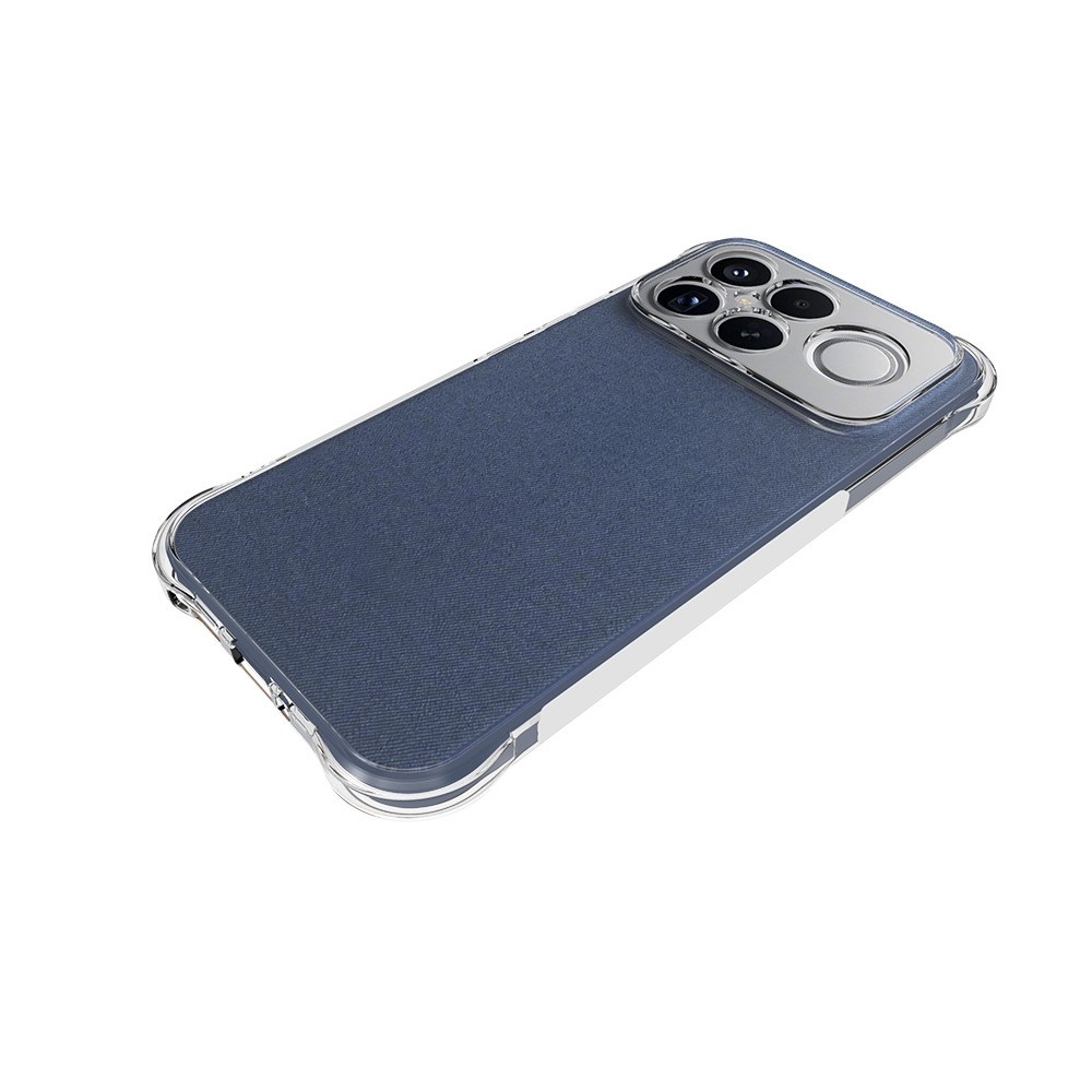 Průhledný gelový obal s vyztuženými rohy na mobil Xiaomi Poco F8 Ultra 5G - průhledný