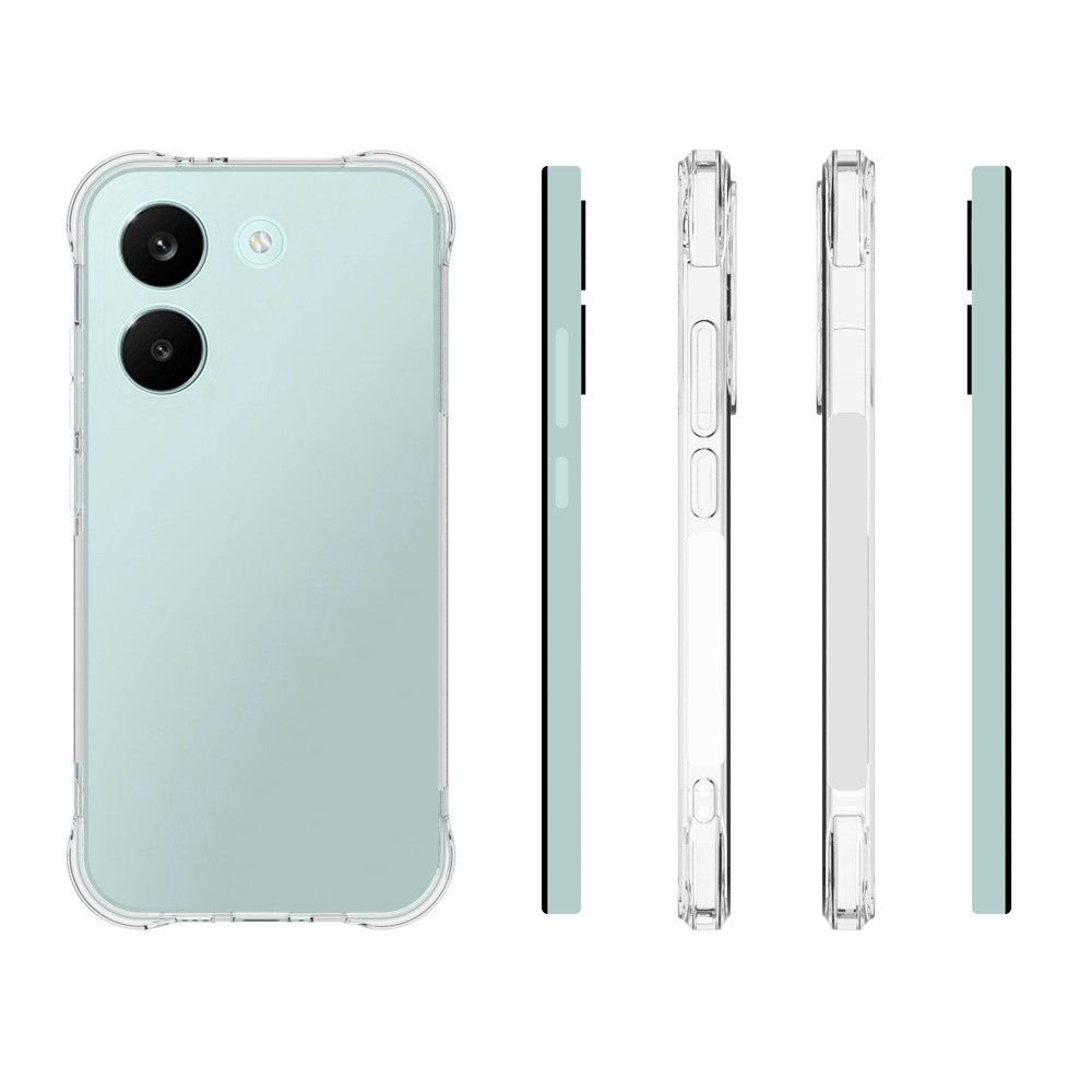 Průhledný gelový obal s vyztuženými rohy na mobil Xiaomi Poco X8 Pro 5G