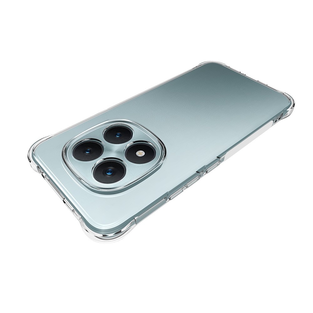 Průhledný gelový obal s vyztuženými rohy na mobil Xiaomi Redmi Note 15 Pro+ 5G - průhledný