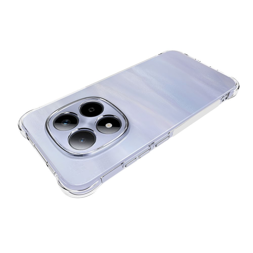 Průhledný gelový obal s vyztuženými rohy na mobil Xiaomi Redmi Note 15 Pro 5G - průhledný