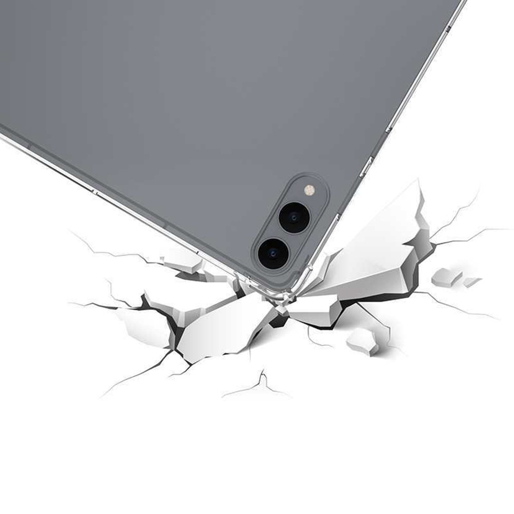 Průhledný gelový obal s vyztuženými rohy na Samsung Galaxy Tab S11 Ultra - průhledný