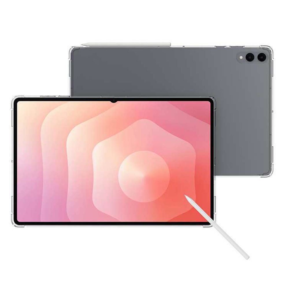 Průhledný gelový obal s vyztuženými rohy na Samsung Galaxy Tab S11 Ultra - průhledný