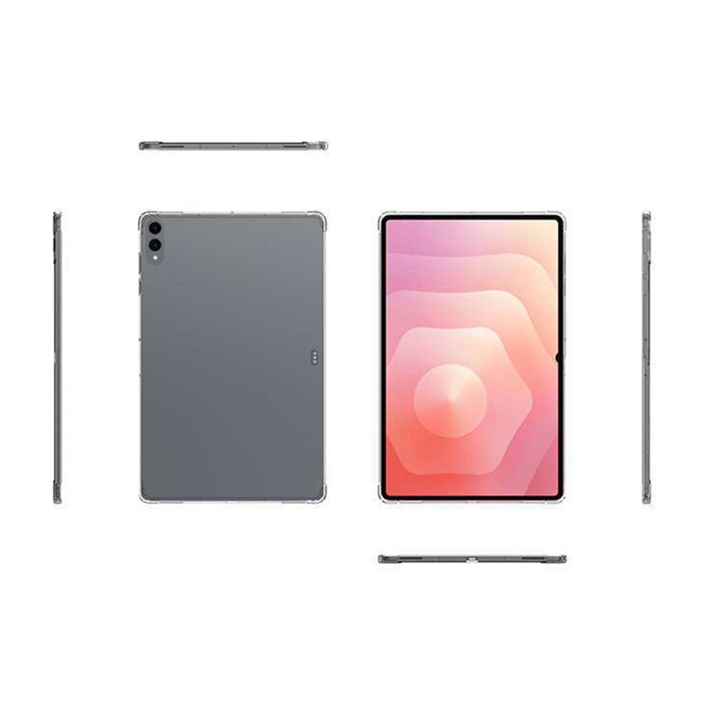 Průhledný gelový obal s vyztuženými rohy na Samsung Galaxy Tab S11 Ultra - průhledný