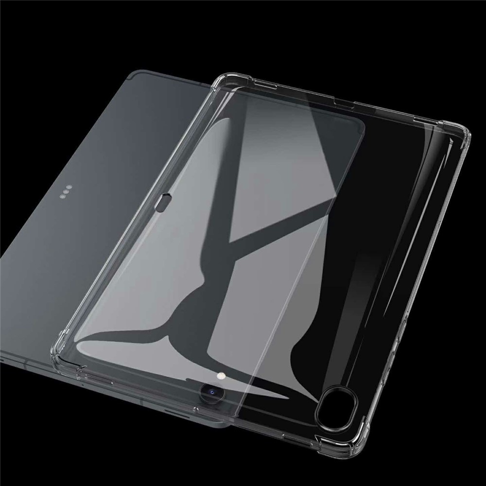 Průhledný gelový obal s vyztuženými rohy na Samsung Galaxy Tab S12+ - průhledný