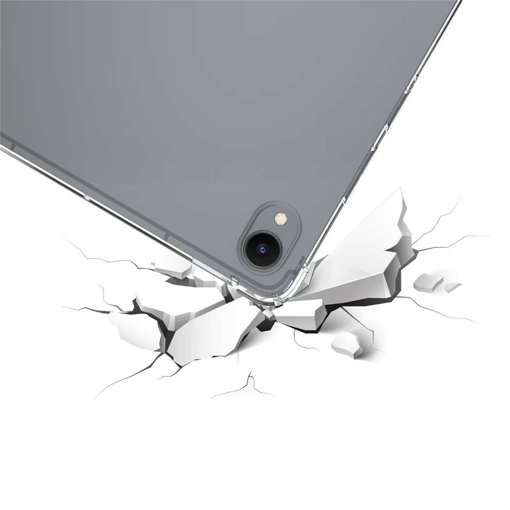 Průhledný gelový obal s vyztuženými rohy na Samsung Galaxy Tab S12+ - průhledný