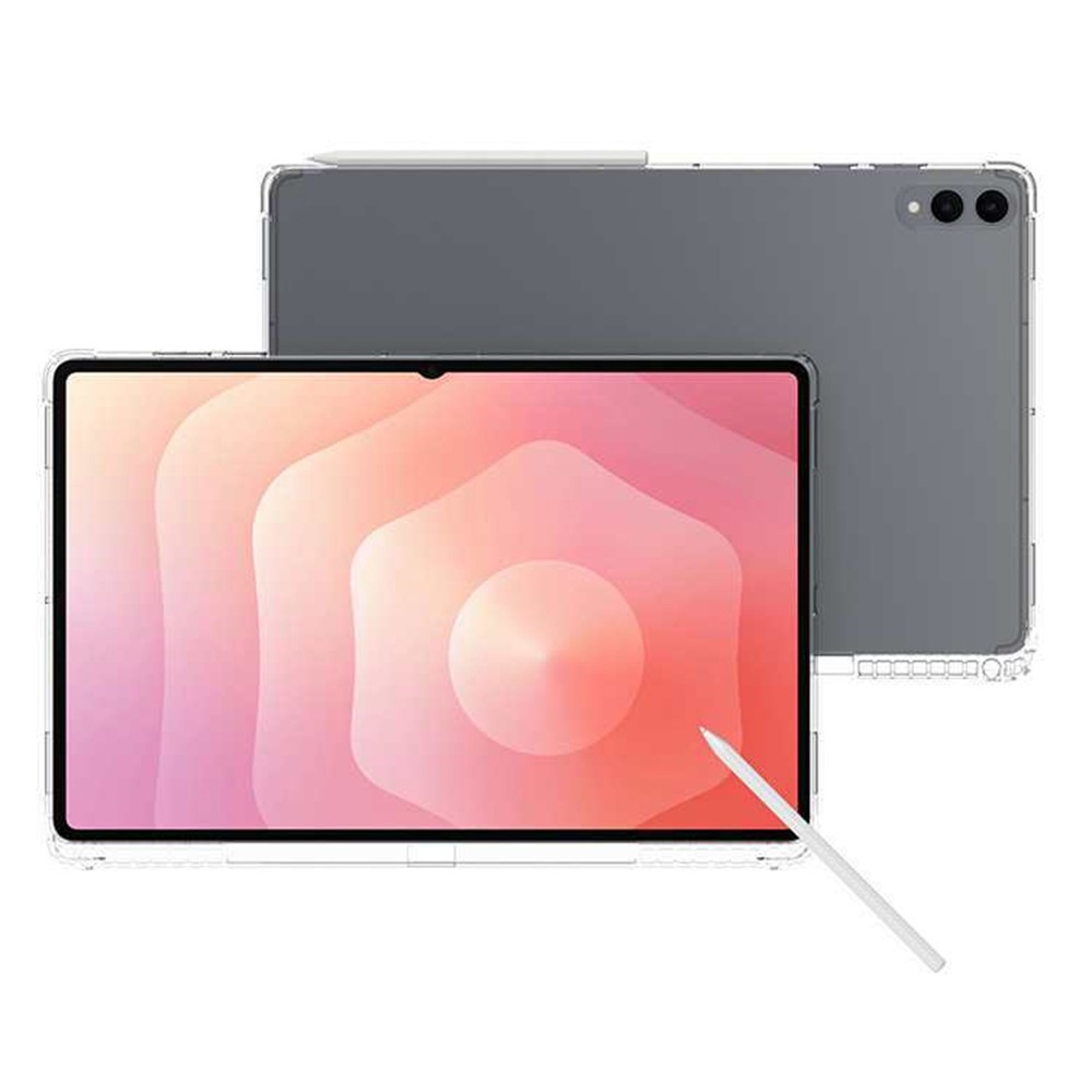 Průhledný gelový obal s vyztuženými rohy na Samsung Galaxy Tab S12 Ultra - průhledný