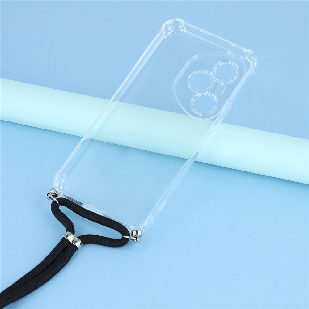 Průhledný gelový obal se šňůrkou na Honor 400 Pro