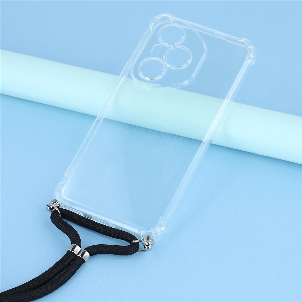 Průhledný gelový obal se šňůrkou na Honor 400 Pro