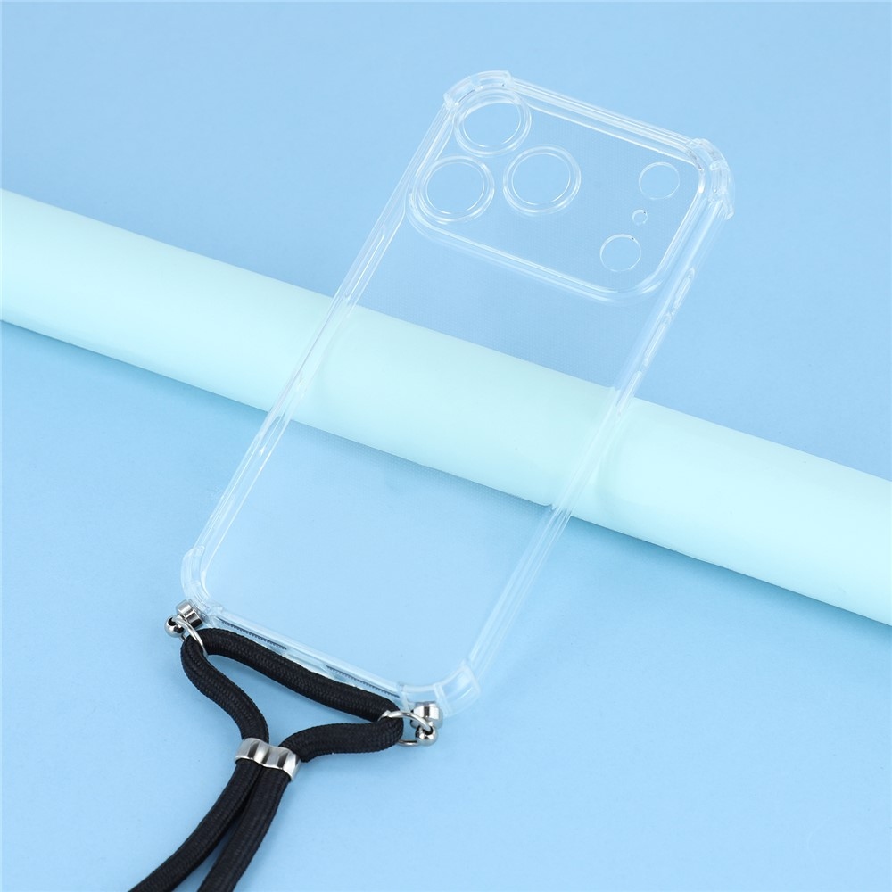 Průhledný gelový obal se šňůrkou na iPhone 18 Pro Max/17 Pro Max