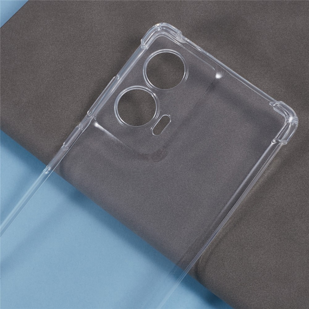 Průhledný gelový obal se šňůrkou na Motorola Edge 50 Fusion 5G