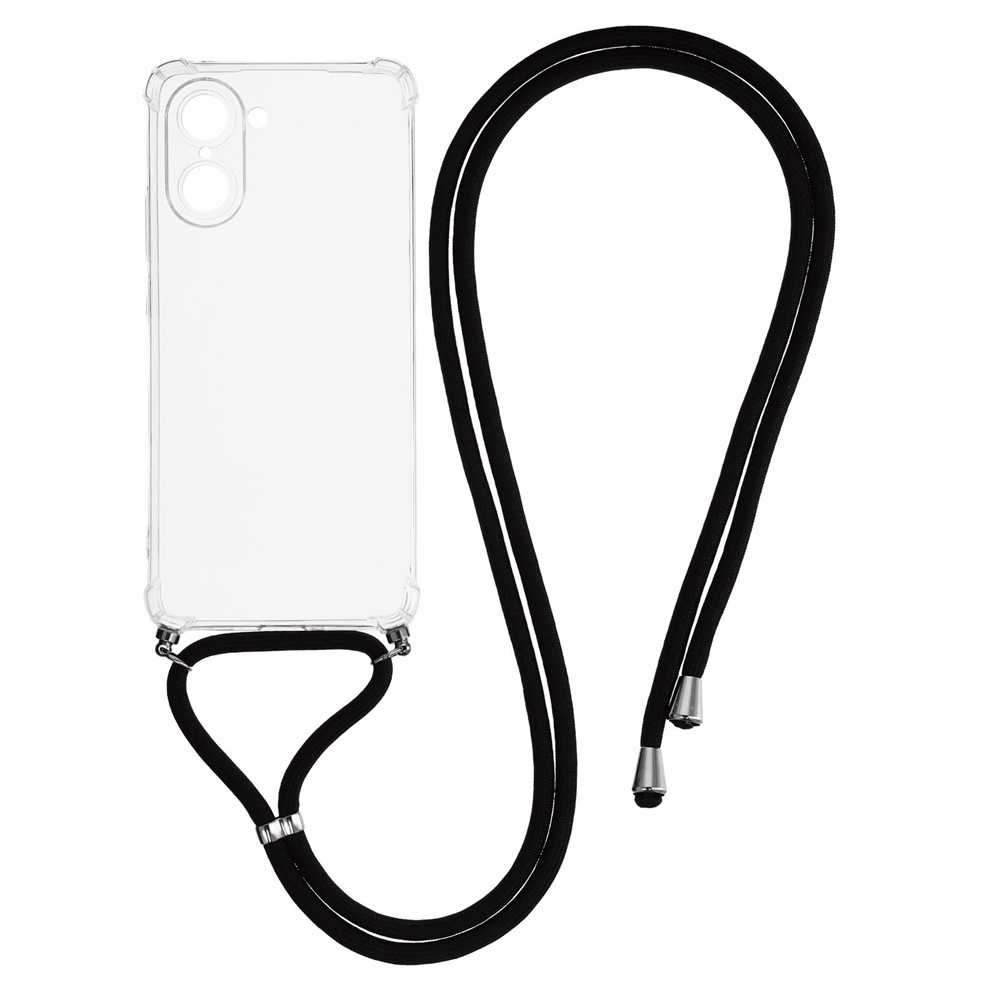 Průhledný gelový obal se šňůrkou na OnePlus Nord CE5 5G