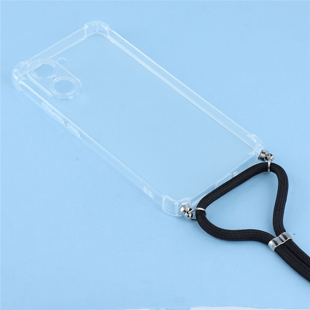 Průhledný gelový obal se šňůrkou na OnePlus Nord CE5 5G
