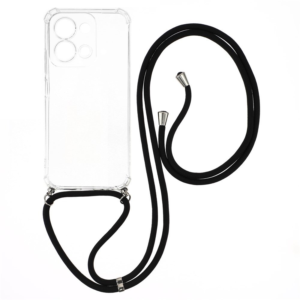 Průhledný gelový obal se šňůrkou na Xiaomi Redmi 15C 4G (171mm)/Poco C85 4G (171mm)