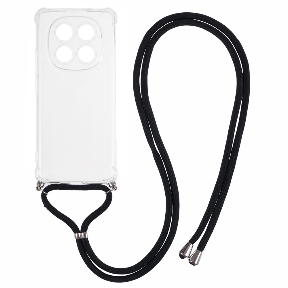 Průhledný gelový obal se šňůrkou na Xiaomi Redmi Note 15 Pro+ 5G