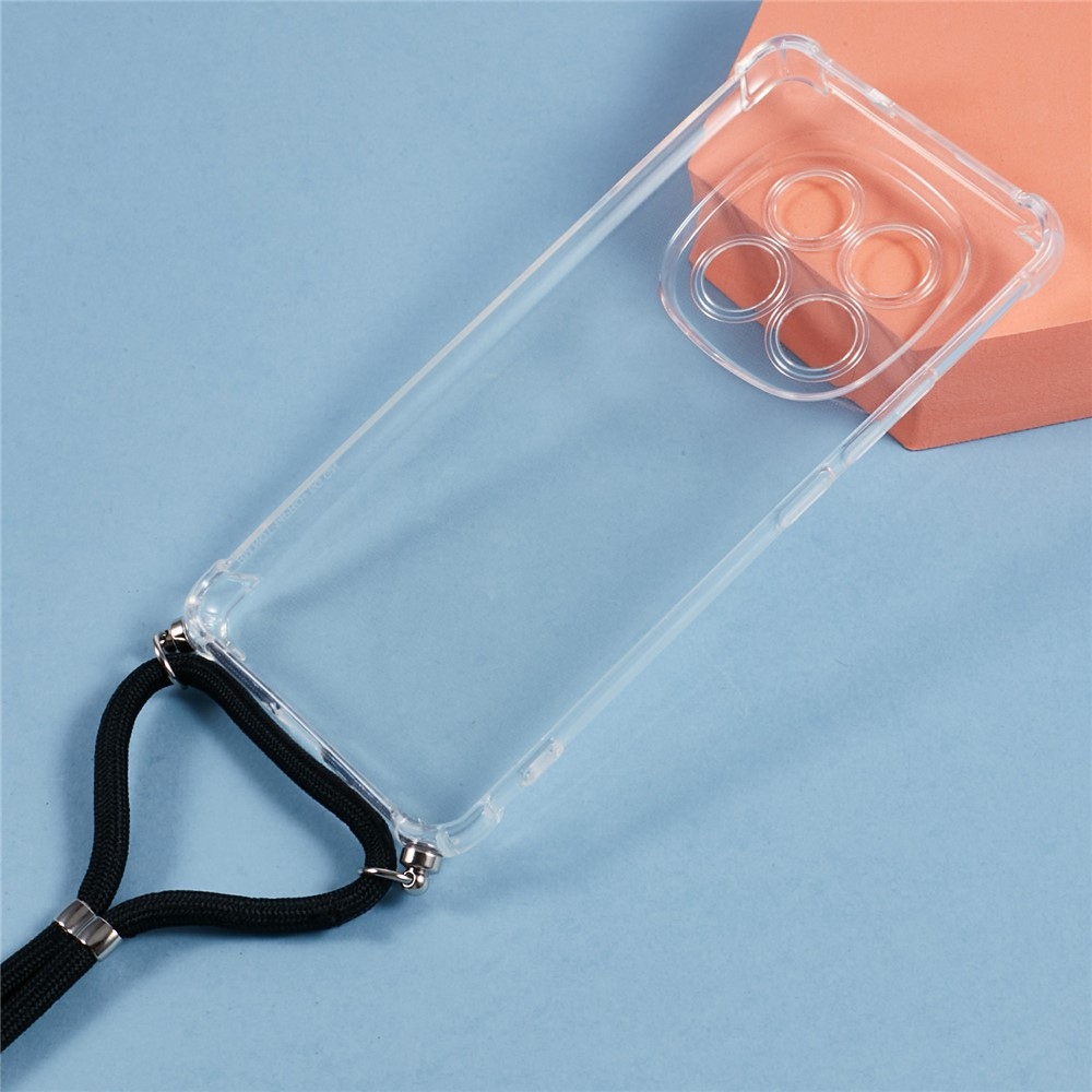 Průhledný gelový obal se šňůrkou na Xiaomi Redmi Note 15 Pro 5G