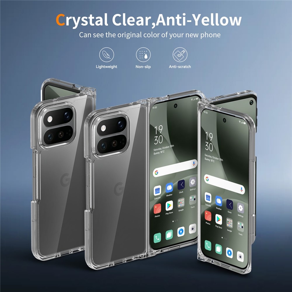 Průhledný plastový kryt na mobil Google Pixel 11 Pro Fold