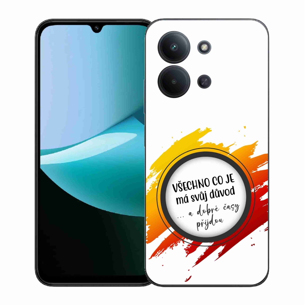 Gelový kryt mmCase na Xiaomi Redmi 15C 4G (171mm)/Poco C85 4G (171mm) - citát 3 bílé pozadí