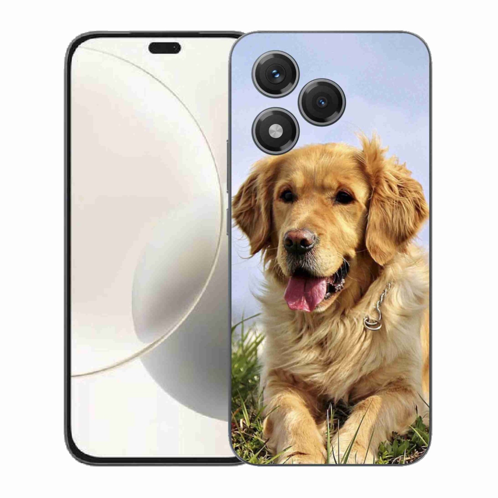 Gelový kryt mmCase na Honor 400 Lite - zlatý retrívr