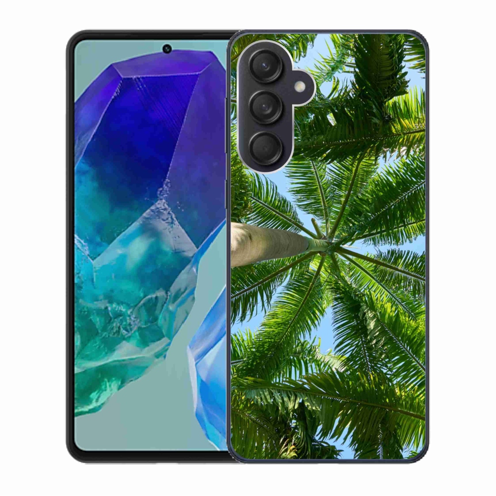 Gelový kryt mmCase na Samsung Galaxy M55 5G - palmy