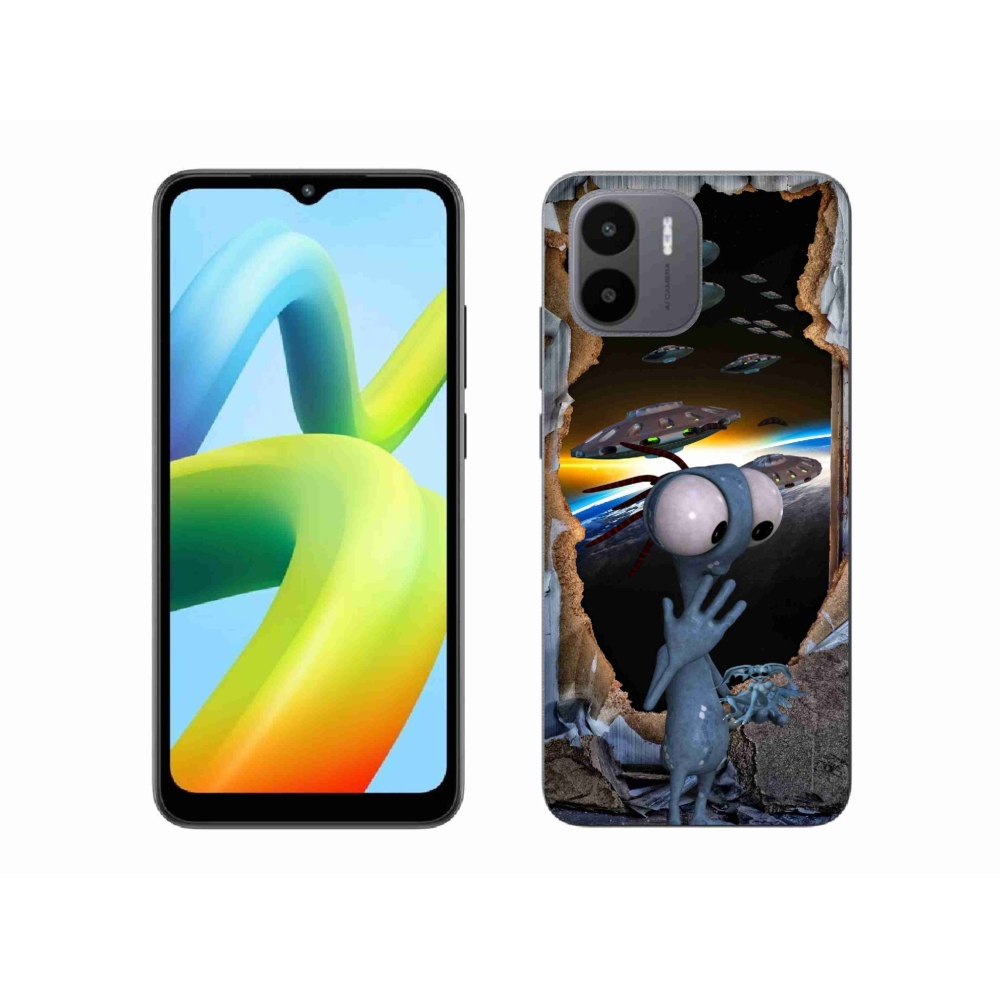 Gelový kryt mmCase na Xiaomi Redmi A1/Redmi A2 - mimozemšťan