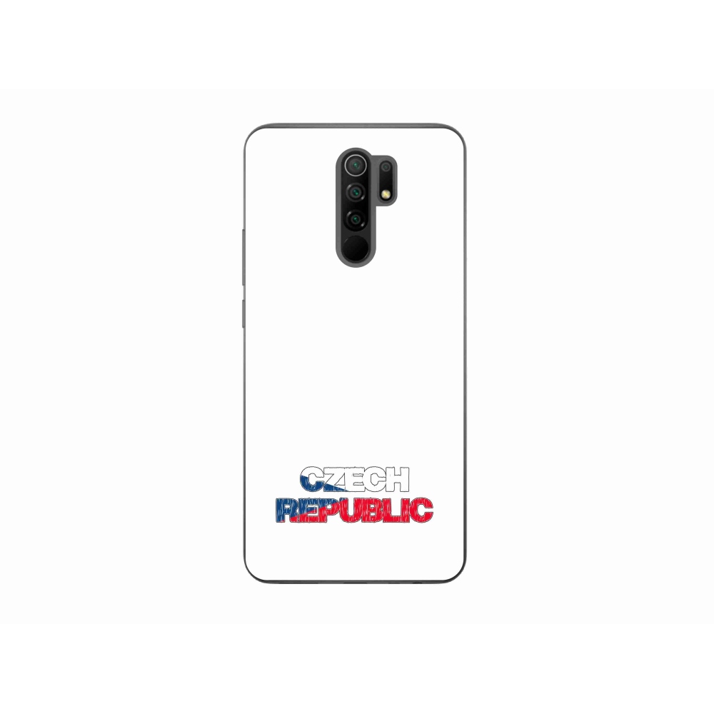 Gelový kryt mmCase na Xiaomi Redmi 9 - Czech Republic bílé pozadí