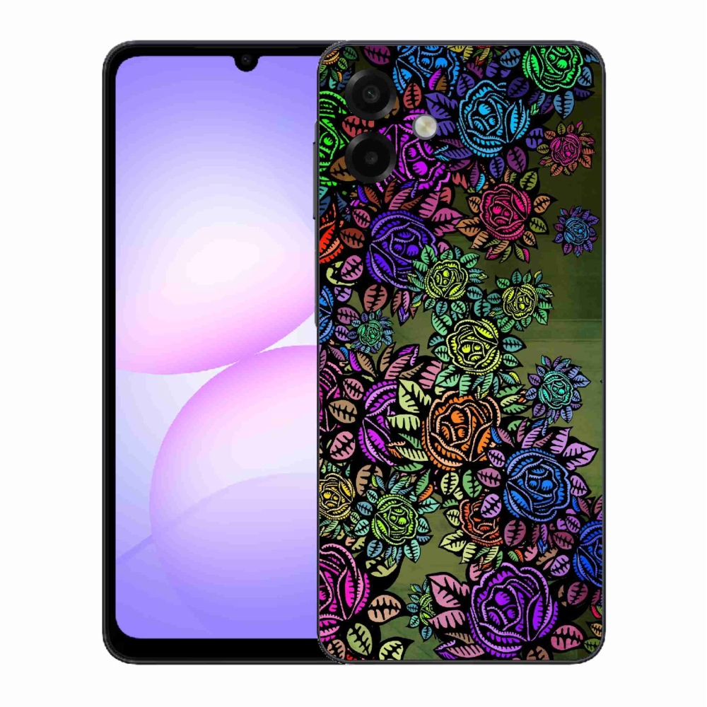 Gelový kryt mmCase na Samsung Galaxy A07 4G - květiny 6