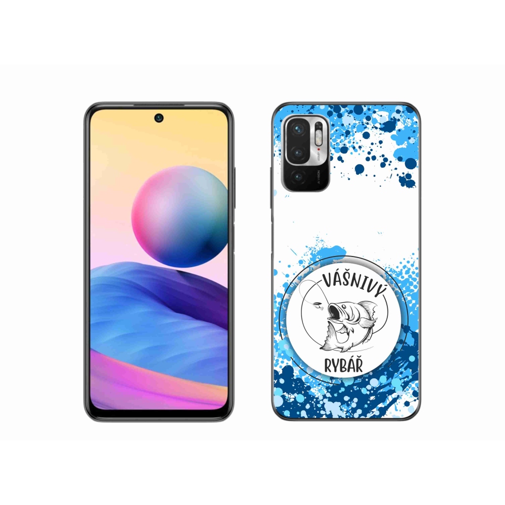 Gelový kryt mmCase na Xiaomi Poco M3 Pro/5G - vášnivý rybář bílé pozadí
