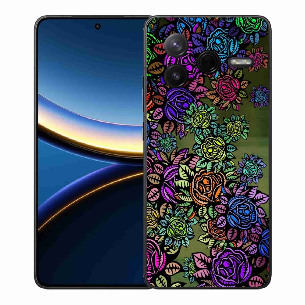 Gelový kryt mmCase na Xiaomi Poco F7 Pro - květiny 6
