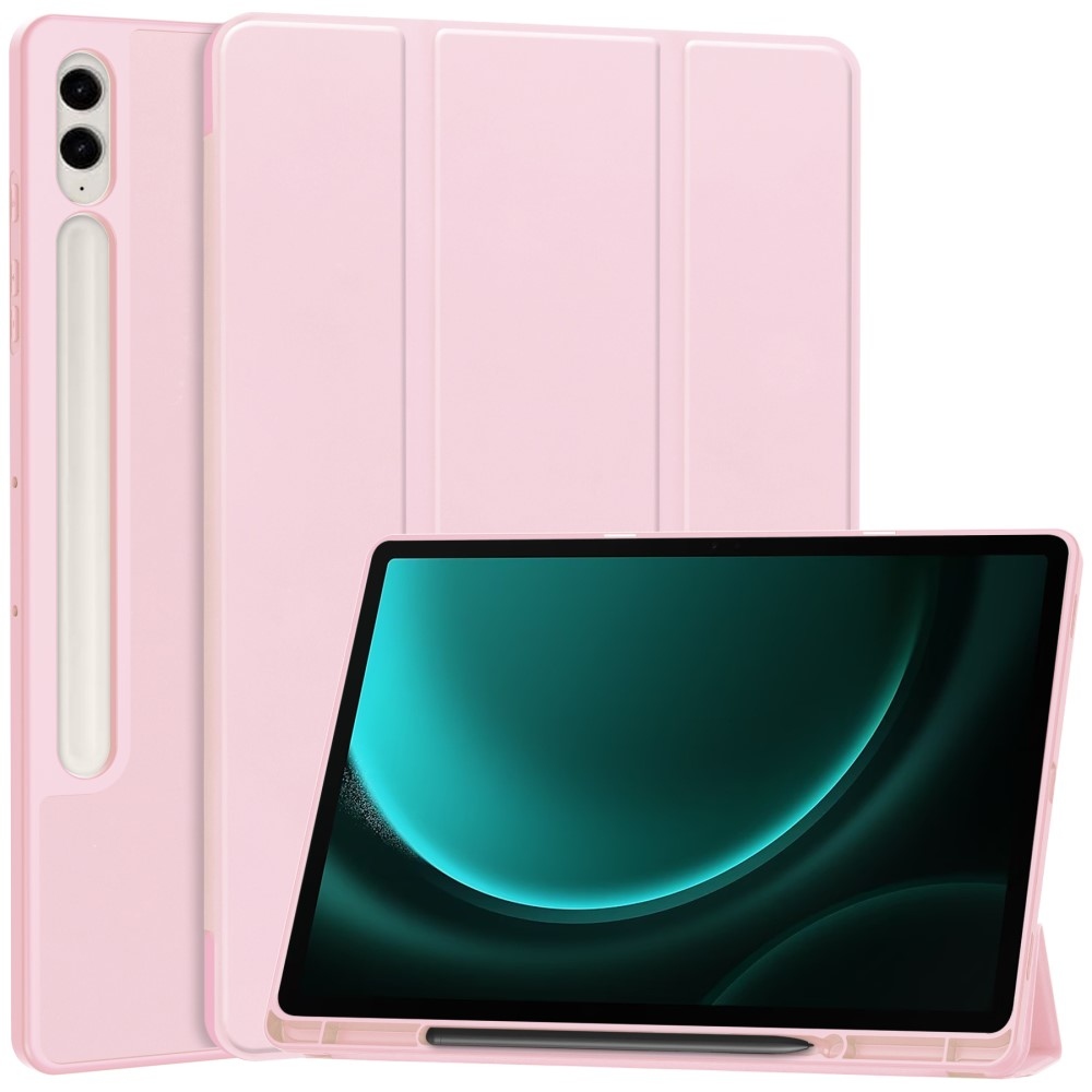 Case chytré zavírací pouzdro na Samsung Galaxy Tab S9 FE+ - růžové