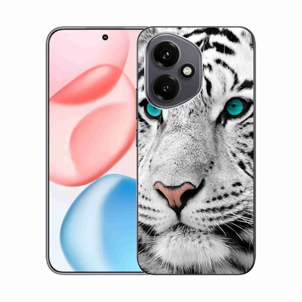 Gelový kryt mmCase na Honor 400 - bílý tygr
